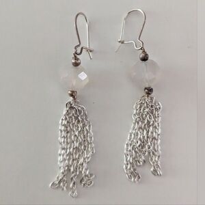 Elegant Sterling Silver Dangle Earrings